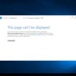 Featured image for Fix Internet Explorer error: 'This page can't be displayed: Turn on TLS 1.0, TLS 1.1 and TLS 1.2 in Advanced Settings'